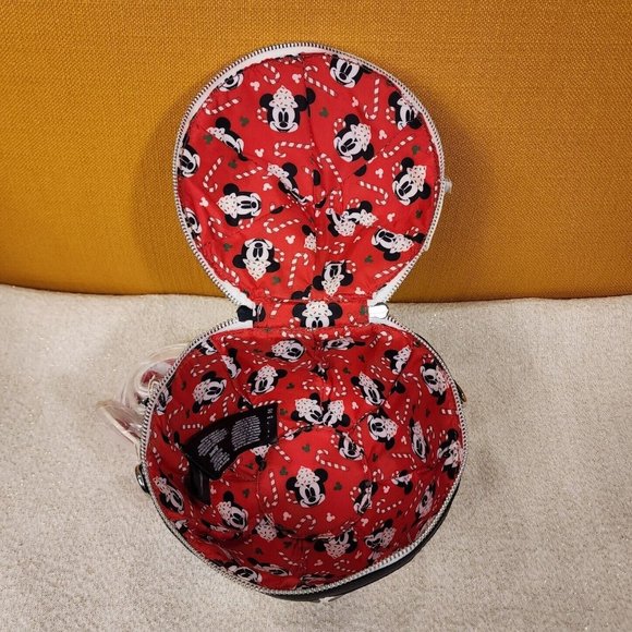 Loungefly Disney Mickey Mouse Hot Cocoa Mug Face Holiday Crossbody Bag NEW - Picture 10 of 12